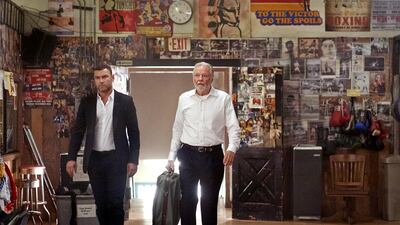 Liev Schreiber and Jon Voight in a scene from the TV series Ray Donovan. Courtesy Showtime