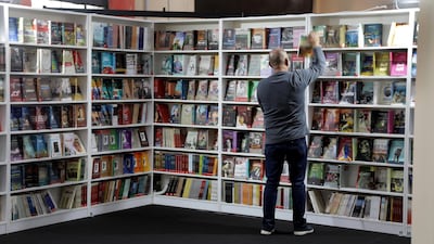 A number of publishing houses are displaying rare titles and old books. EPA