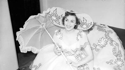 British wartime singer Vera Lynn in April 1945. Getty Images