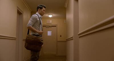 Simu Liu as Jung Kim in 'Kim's Convenience'. IMDbIM