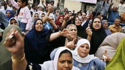 The striking textile workers of Misr Spinning and Weaving in 2008 provided an impetus to reforms in Egypt. Asmaa Waguih / AP Photo