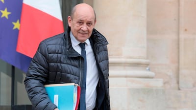 French foreign minister Jean-Yves Le Drian said Iran gained nothing from withdrawing from the nuclear deal.. AFP