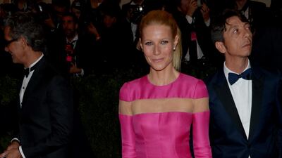 Gwyneth Paltrow, in Valentino, attends the Met Gala at the Metropolitan Museum of Art in New York, US, on May 6, 2013. EPA
