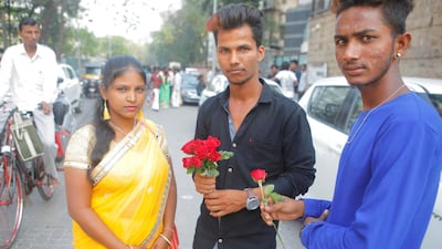 Bhagyashree Kamble, Navin and Rohan arrived from Gulbarga, Karnataka, for Sridevi's funeral. They have been in Mumbai for two days. Subhash Sharma for The National