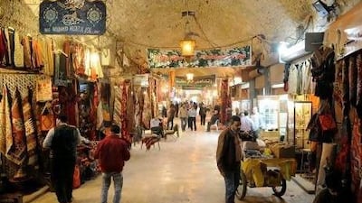 Al Madina covered souq before hundreds of shops were burnt as fighting in Aleppo between rebels and regime forces threaten to destroy Syria's largest city, a Unesco World Heritage Site. Fabian Bimmer / Reuters