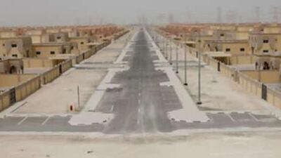 Ghost town: Newly completed houses at Mohammed bin Zayed City near Mussafah. Investors are buying up properties and leaving them empty.