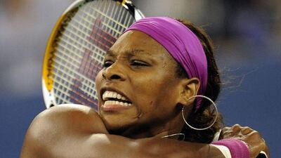 Serena Williams was full of passion in her semi-final match with Kim Clijsters.