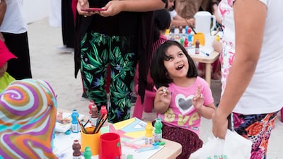 People came together to mark the Three Year Countdown to Expo 2020. Anna Nielsen/The National