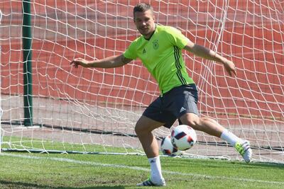Former Germany forward Lukas Podolski. Getty