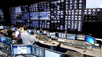 The Sky News Arabia studios in Abu Dhabi. The broadcaster announced its “biggest enhancements since the 2012 launch of the channel”. Courtesy Sky News Arabia