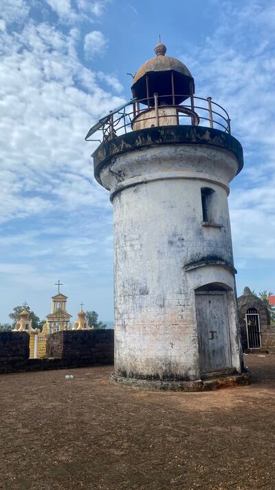 The Thalassery Lighthouse dates back to 1854 and is located inside a fort. Photo: Ayyappan Nair