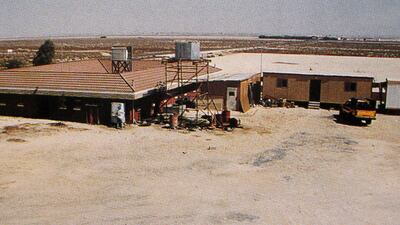 Staff quarters on campus under construction.