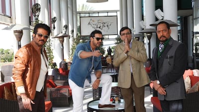 The cast of Welcome Back. Courtesy Eros International