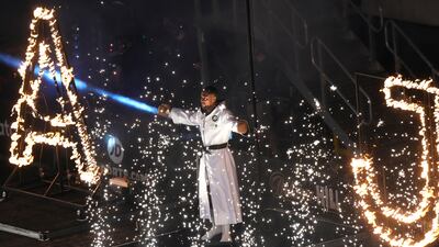 Anthony Joshua before his fight with Oleksandr Usyk. AP