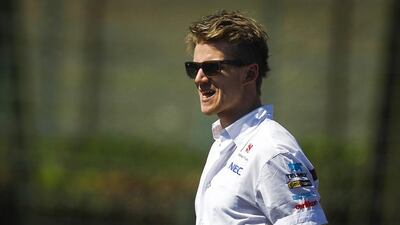 Nico Hulkenberg is the front-runner to replace Kimi Raikkonen at lotus. Diego Azubel / EPA