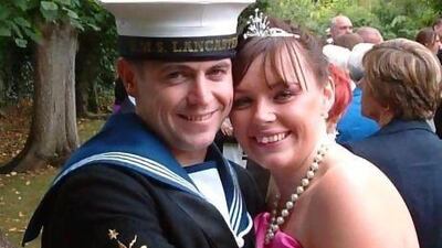 British Navy sailor Timmy MacColl, pictured with his wife Rachael, was last seen leaving a nighclub in Bur Dubai in May last year. Courtesy of MacColl family