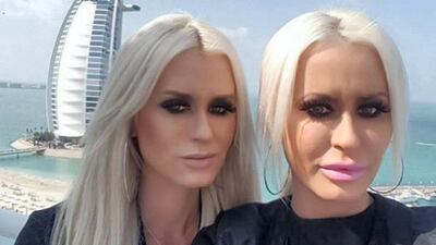 Alena and Sasha Parker, 37, who are British passport holders but originally from Belarus, were jailed for six months by Dubai Criminal Court for assaulting a police officer. Instagram