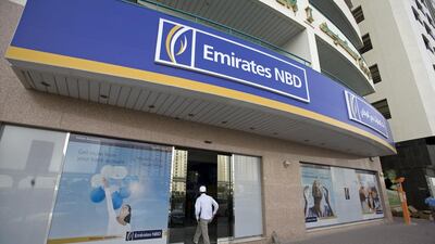 Emirates NBD's net profit the nine-month period rose to Dh4.99 billion from Dh3.91bn in the year earlier period. Jeff Topping / The National