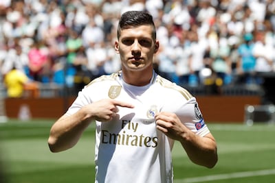 Luka Jovic has struggled since joining Real Madrid last summer. EPA