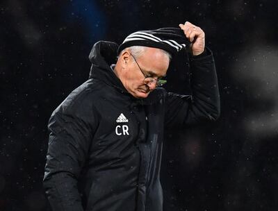 Fulham manager Claudio Ranieri looks dejected. Reuters