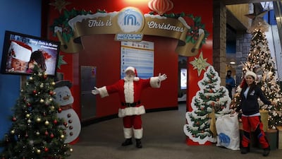 The ski resort offers visitors the only white Christmas experience in Dubai, complete with decorative trees, lights and Santa’s Grotto.
