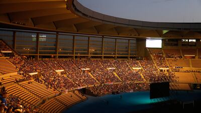 Rangers fans watch the Uefa Europa League final between Glasgow Rangers and Eintracht Frankfurt on a giant screen in the Cartuja Stadium on May 18, 2022 in Seville, Spain. Eintracht beat Rangers 5-4 on penalties after extra time. Getty Images