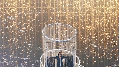 Yuval Raphael from Israel rehearses ahead of the Eurovision Song Contest. AP Photo