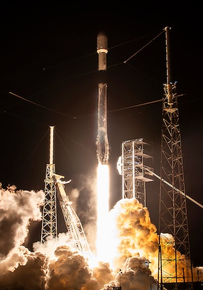 Thuraya 4 heads into space. Photo: Space42