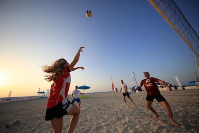 Beach-side sports are a fun way to keep fit