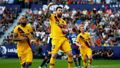 Lionel Messi scored the opening goal for Barcelona on Saturday. Reuters