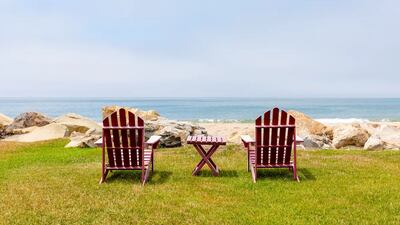 The property is only steps away from the beach