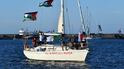 Activists taking part in the Global Sumud Flotilla. AFP.