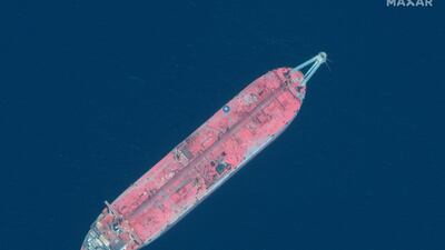 Constant delays to the tanker repair mission are draining the project's funds. AFP/Satellite image ©2020 Maxar Technologies