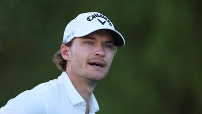 Rasmus Hojgaard finished joint top on day three of the DP World Tour Championship. Getty Images