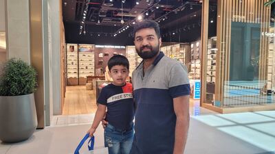 Ajin Anbrews was in Dubai Hills Mall to celebrate Eid with his family.
