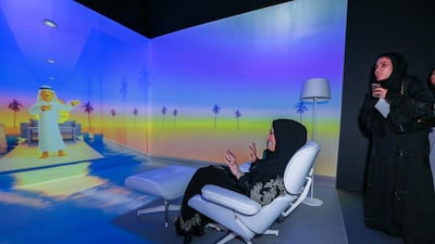 Artificial Intelligence Systems in action at the Museum of the Future Museum Tour at the Madinat Jumeirah. Victor Besa for The National.