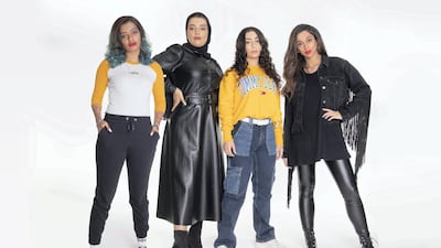 From left, Reem Al Hammadi, Assia Mezyaine, Haya Al Yassin and Yara Algain