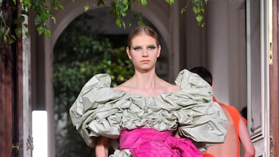 Valentino Fall/Winter 2019 2020 haute couture show. Getty 