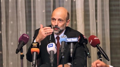 Jordanian Prime Minister Omar Al Razzaz told investors in Davos the country had overcome its economic woes. AFP