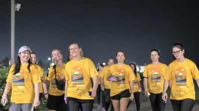 This year 1,600 people took part in the Darkness into Light walk at Emirates Palace.