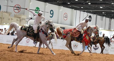 There will be equestrian and falconry demonstrations in Abu Dhabi. Photo: Abu Dhabi International Hunting and Equestrian Exhibition