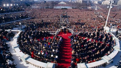 Inauguration of President of United States, President William Jefferson Clinton, January 20, 1993. Getty Images