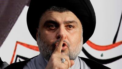 Shape-shifting Shiite cleric Moqtada Al Sadr has emerged as a potential king-maker after his bloc won a plurality of seats in Iraq's general elections. Karim Kadim / AP Photo