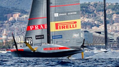 Luna Rossa Prada Pirelli racing yacht took part in this year's America's Cup in Barcelona. Photo: Prada