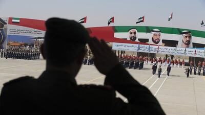 A cadet graduation at Khalifa bin Zayed Air College last year. Mohamed Al Hammadi / Crown Prince Court - Abu Dhabi