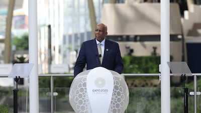 King Letsie III of Lesotho addresses the National Day event, which drew a record number of viewers online. Photo: Expo 2020 Dubai