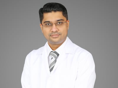 Dr Manish Srinivasa Murthy, a specialist anaesthetist and medical director at Aster Hospital Al Qusais, helped to perform the complex surgery. Photo: Aster DM Healthcare