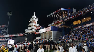 A faulty floodlight caused play at the Barabati Stadium to be suspended during India's innings. Reuters