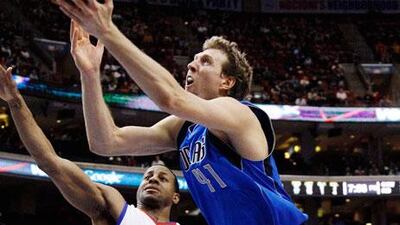 Dirk Nowitzki, right, of the Dallas Mavericks, says his team are much better matched against the likes the Lakers and Spurs now. Matt Slocum / AP Photo