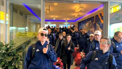 The Italian team. Courtsey: Special Olympics World Games Abu Dhabi 2019 via Twitter